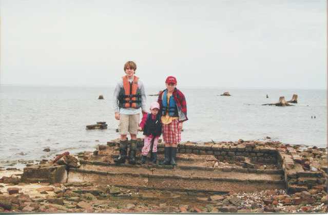 Boys on Front Steps back page